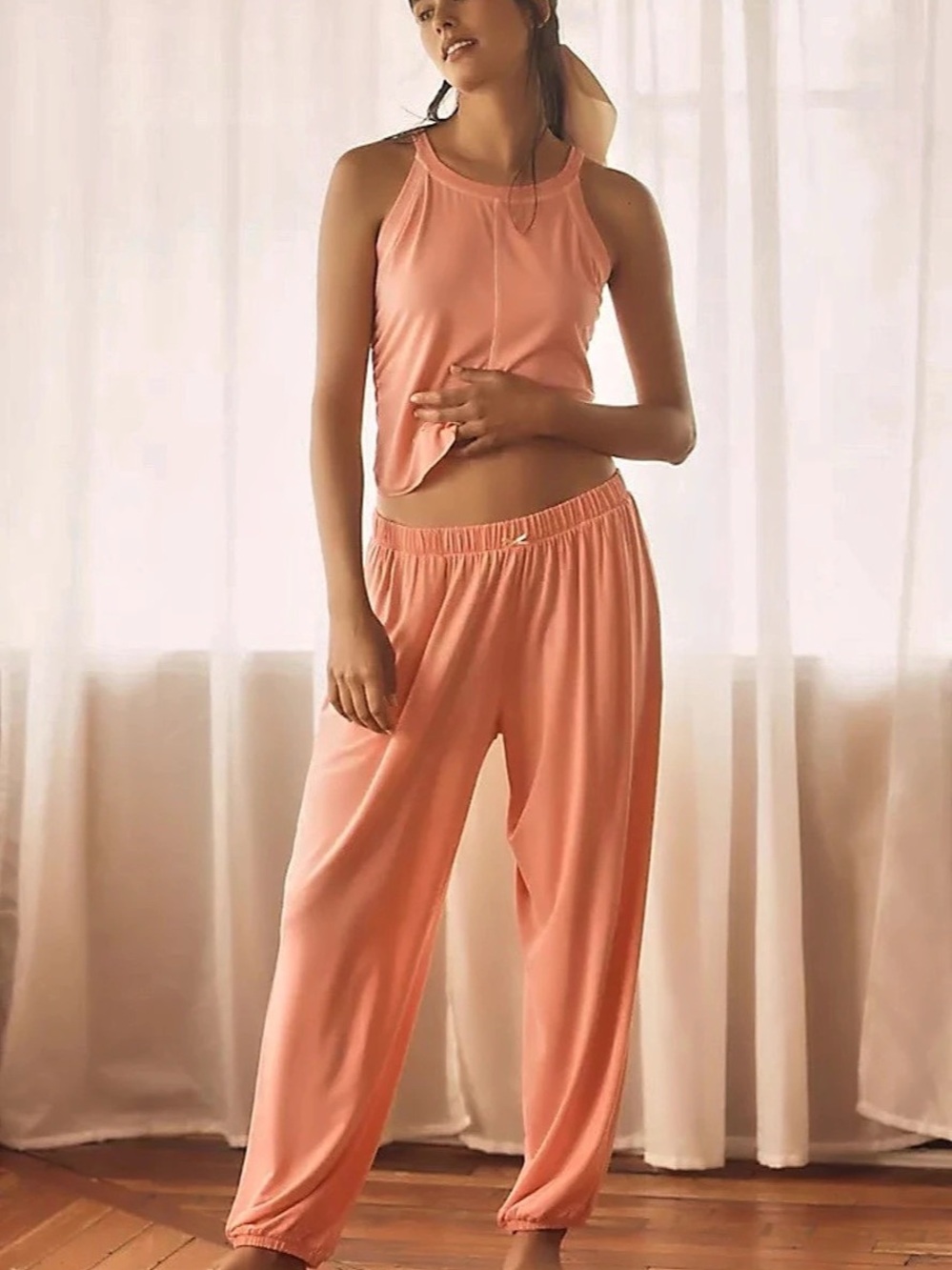 Pink Lounge Pants Set Like New